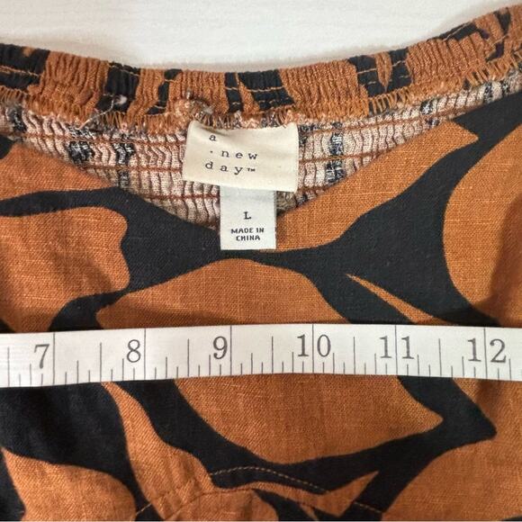 NWT A New Day Brown and Black Dress Size Large P0302 - Picture 6 of 9